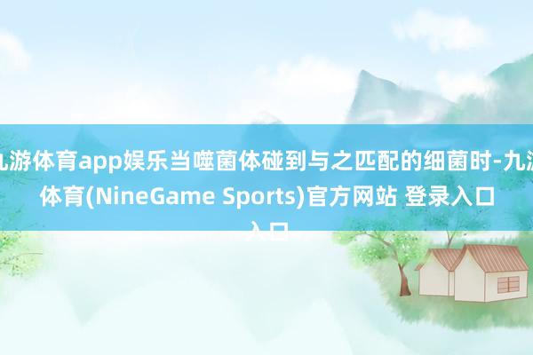 九游体育app娱乐当噬菌体碰到与之匹配的细菌时-九游体育(NineGame Sports)官方网站 登录入口
