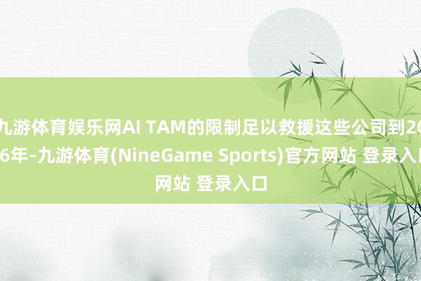九游体育娱乐网AI TAM的限制足以救援这些公司到2026年-九游体育(NineGame Sports)官方网站 登录入口