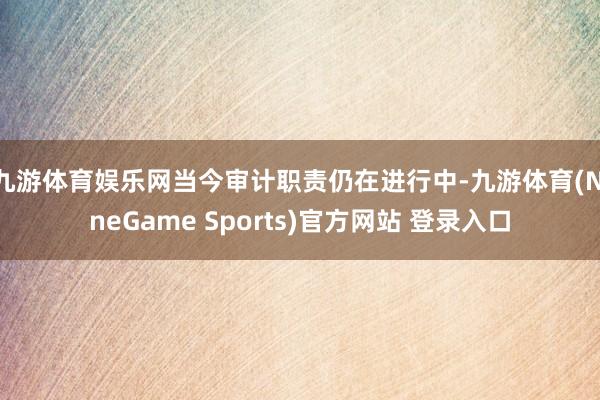 九游体育娱乐网当今审计职责仍在进行中-九游体育(NineGame Sports)官方网站 登录入口
