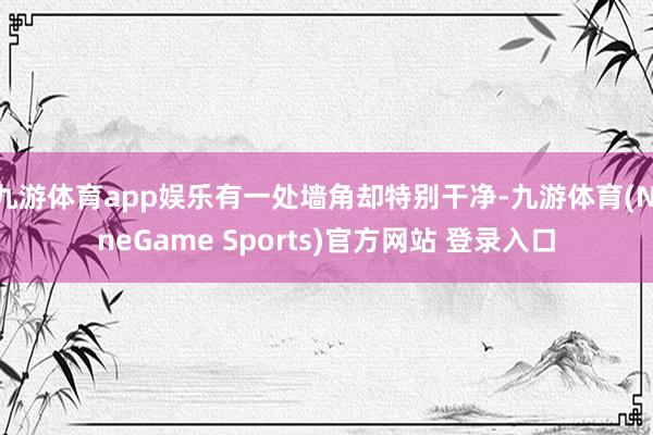 九游体育app娱乐有一处墙角却特别干净-九游体育(NineGame Sports)官方网站 登录入口