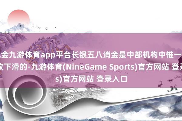 现金九游体育app平台长银五八消金是中部机构中惟一出现营收下滑的-九游体育(NineGame Sports)官方网站 登录入口